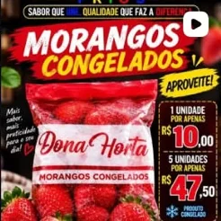 Post: morangos congelados